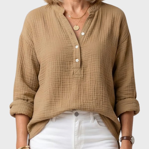 AYLA™ – Casual V-Neck Blouse